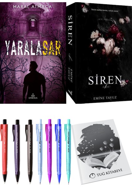 Siren Iki Emine Tavuz ve Yaralasar 3 Maral Atmaca 2'li Set + Armağan