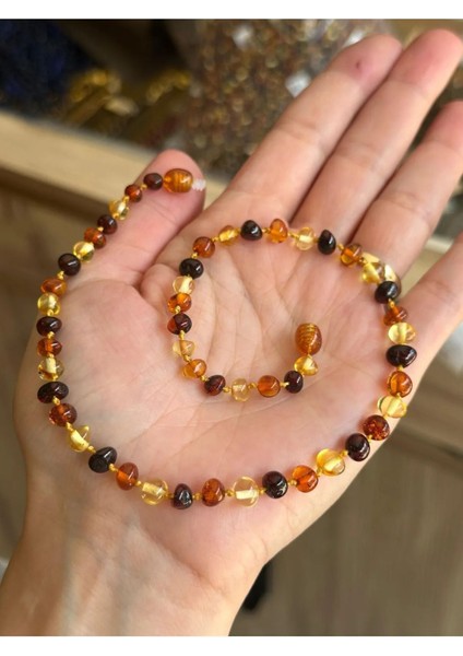 Gerçek Bebek Kehribar Kolye MKT60001