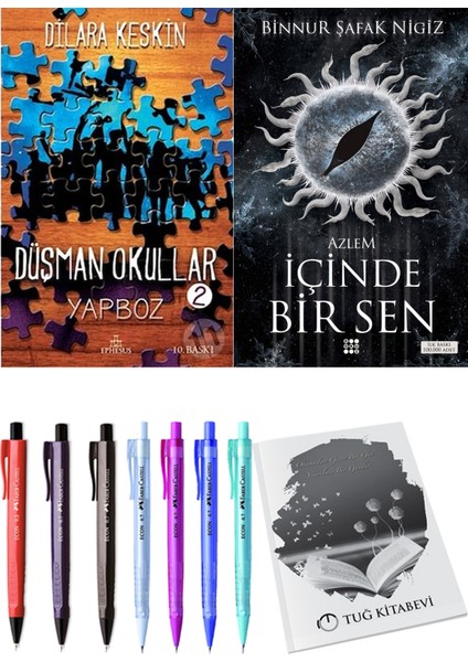 İçinde Bir Sen 4 Azlem Binnur Şafak Nigiz ve Düşman Okullar 2 Dilara Keskin 2'li Set + Armağan