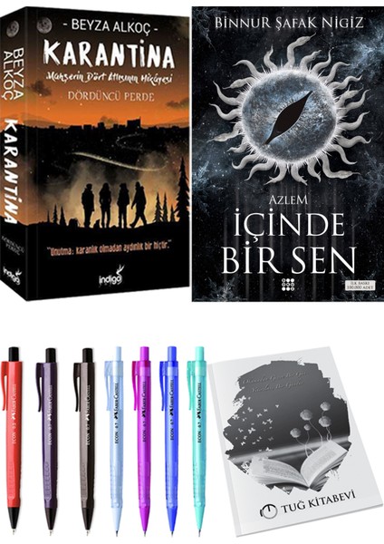 İçinde Bir Sen 4 Azlem Binnur Şafak Nigiz ve Karantina 4 Beyza Alkoç 2'li Set + Armağan