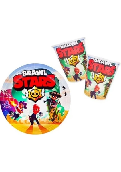 Çıtı Pıtı Store Brawl Stars Tabak Bardak Seti