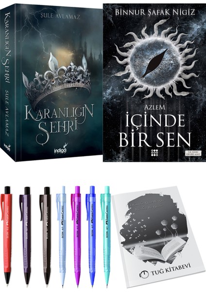 İçinde Bir Sen 4 Azlem Binnur Şafak Nigiz ve Karanlığın Şehri 1 Şule Avlamaz 2'li Set + Armağan