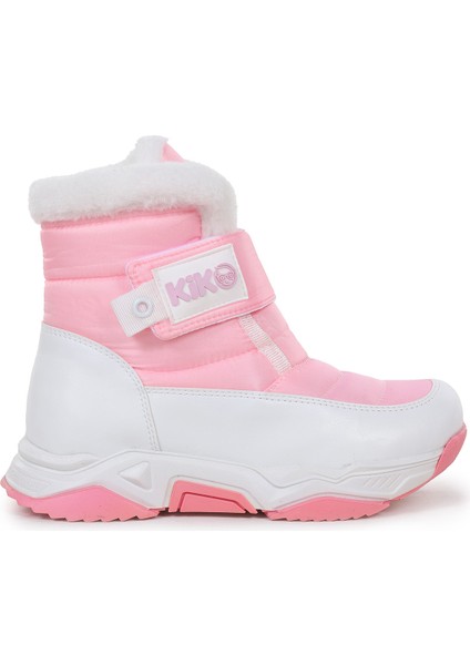 Magic Cırtlı Kız Çocuk Kar Botu Pembe - Beyaz