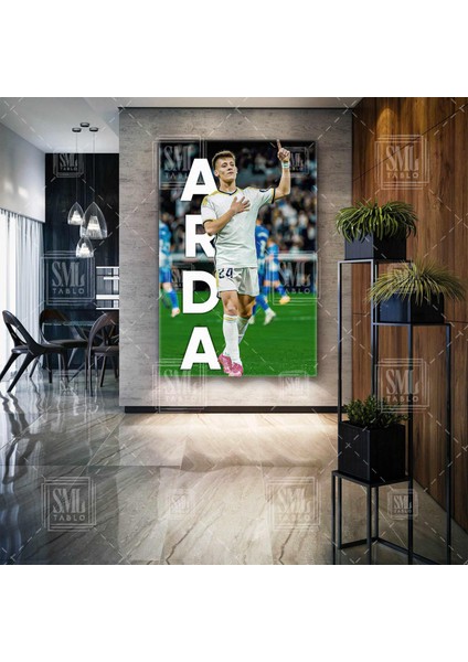 Arda Güler Gol Sevinci Real Madrid Futbol Dikey Kanvas Tablo