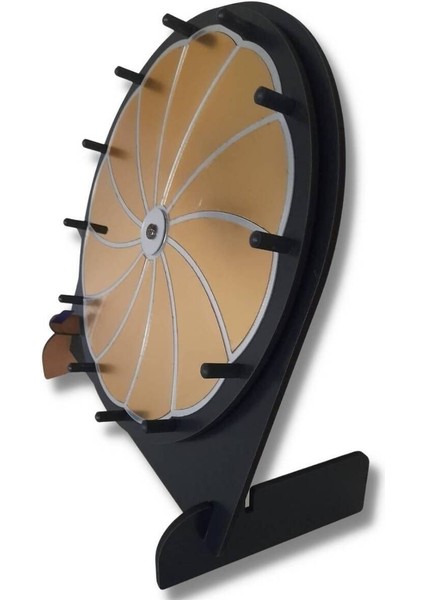 Gıftoom Aile/grup Oyunları 12 Bölme'li Yaz-Sil Ahşap Çarkıfelek- Pleksi Gold Çarkıfelek fiyatları