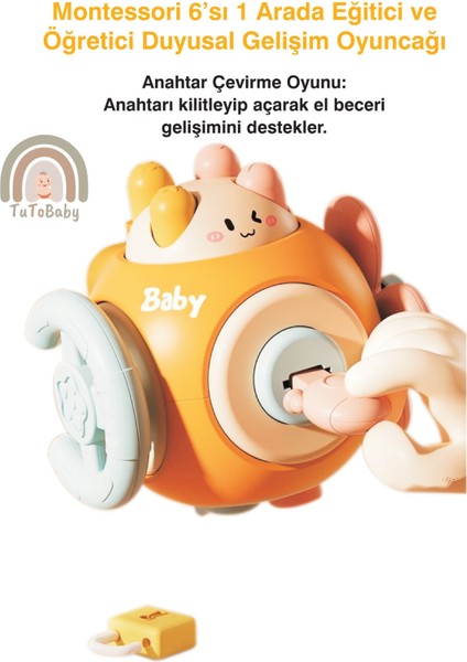 Montessori 6'sı 1 Arada Eğitici ve Öğretici Duyusal Gelişim Oyuncağı modelleri