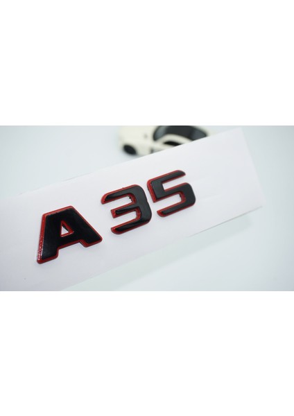 A 35 Bagaj Kırmızı Siyah Abs Yazı Logo Benz Ile Uyumlu