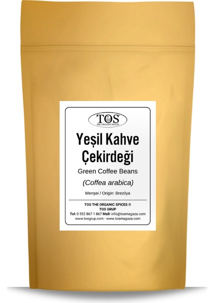 TOS The Organic Spices Yeşil Kahve Çekirdeği 500 gr