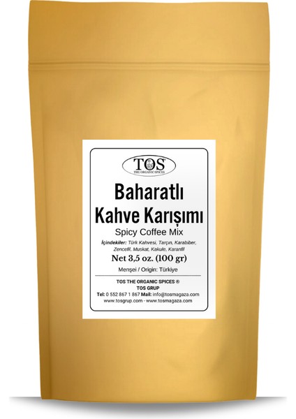 TOS The Organic Spices Baharatlı Kahve Karışımı 100 gr