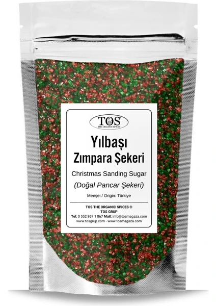 TOS The Organic Spices Yılbaşı Zımpara Şeker Karışımı 100 gr