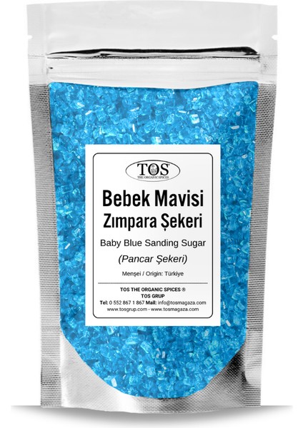 TOS The Organic Spices Bebek Mavisi Zımpara Şekeri 500 gr