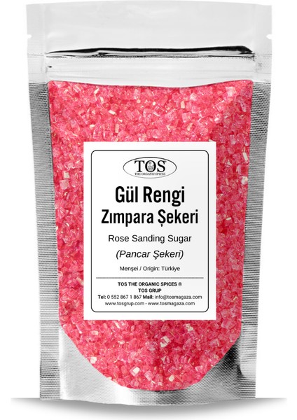 Gül Rengi Zımpara Şekeri 100 gr