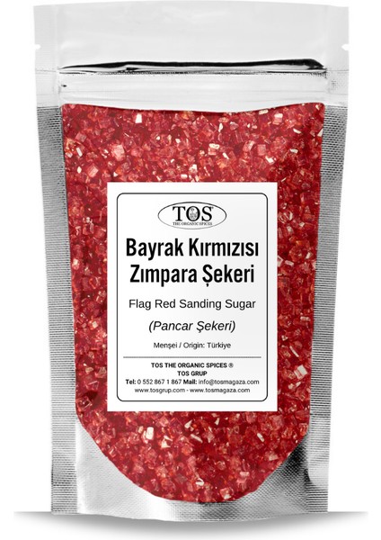 Bayrak Kırmızısı Zımpara Şekeri 100 gr