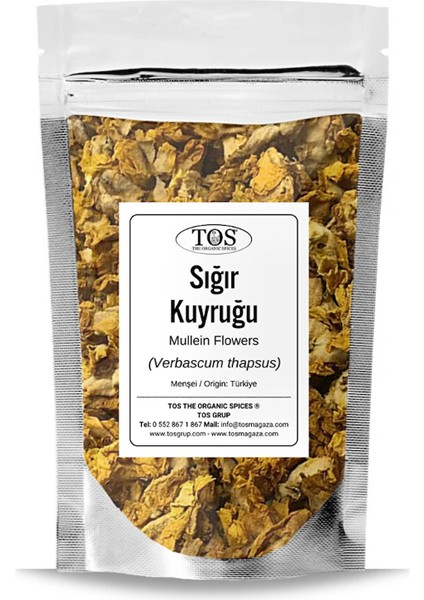 Sığır Kuyruğu Otu 100 gr (1. Kalite) Verbascum Thapsus / Mullein Flowers
