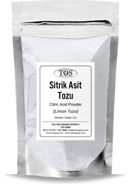 TOS The Organic Spices Sitrik Asit Tozu 250 gr