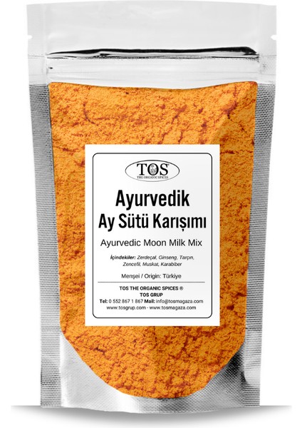 Ayurvedik Ay Sütü Karışımı 500 gr (1. Kalite) Ayurvedic Moon Milk Blend