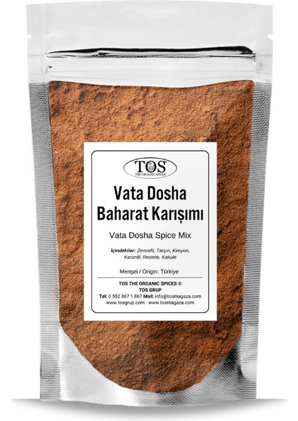 Ayurveda Vata Dosha Baharat Karışımı 500 gr (1. Kalite) Hava ve Eterin Hafifliği