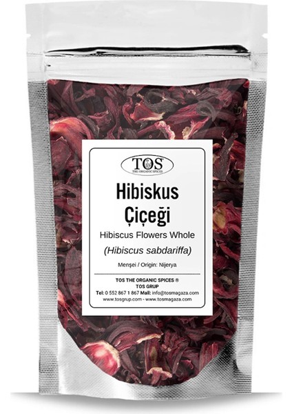 TOS The Organic Spices Hibiskus Çiçeği 500 gr