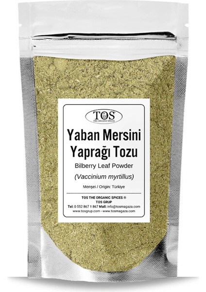 Yaban Mersini Yaprağı Tozu 250 gr