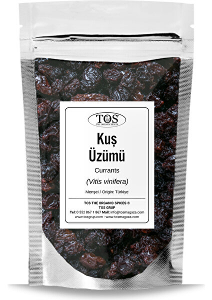 TOS The Organic Spices Kuş Üzümü 500 gr