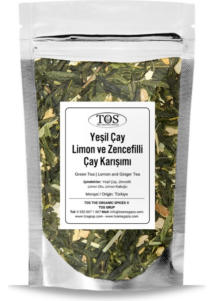Yeşil Çay Limon ve Zencefilli Çay 100 gr