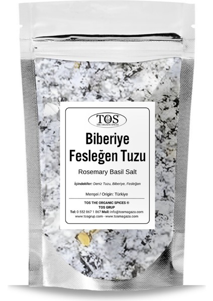 TOS The Organic Spices Biberiye Fesleğen Tuzu 5 kg