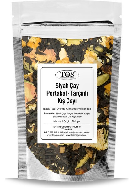 Siyah Çay Portakal - Tarçınlı Kış Çayı 40 gr