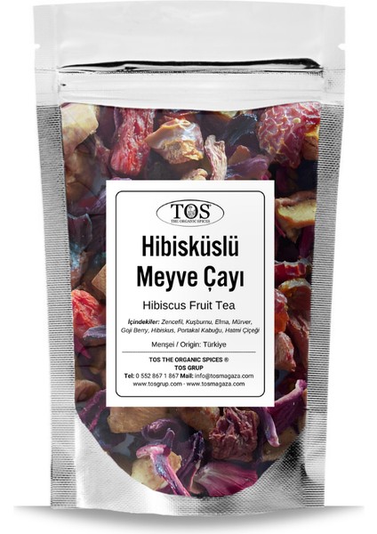 TOS The Organic Spices Hibisküslü Meyve Çayı 100 gr