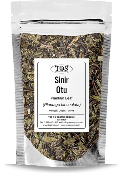 Sinir Otu 250 gr (1. Kalite) Plantago Lanceolata / Plantain Leaf