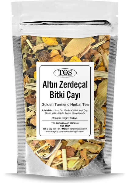 Altın Zerdeçal Bitki Çayı 250 gr (1. Kalite) Golden Turmeric Herbal Tea
