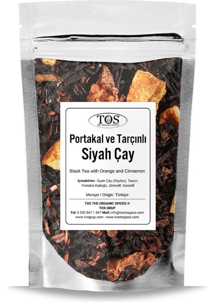 Portakal ve Tarçınlı Siyah Çay 100 gr