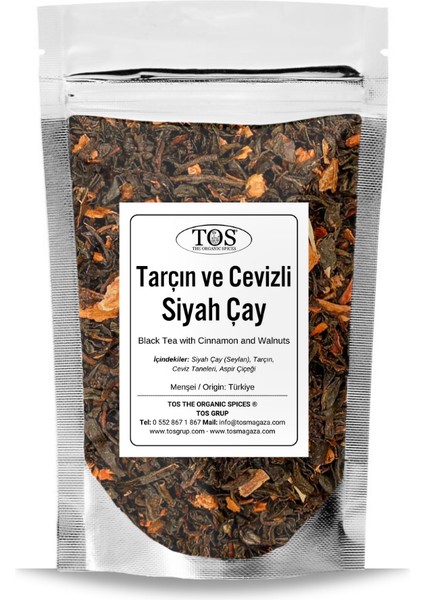 Tarçın ve Cevizli Siyah Çay 250 gr