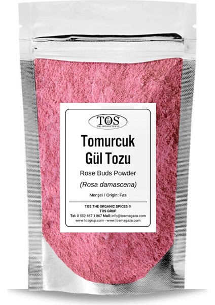 TOS The Organic Spices Tomurcuk Gül Tozu 250 gr