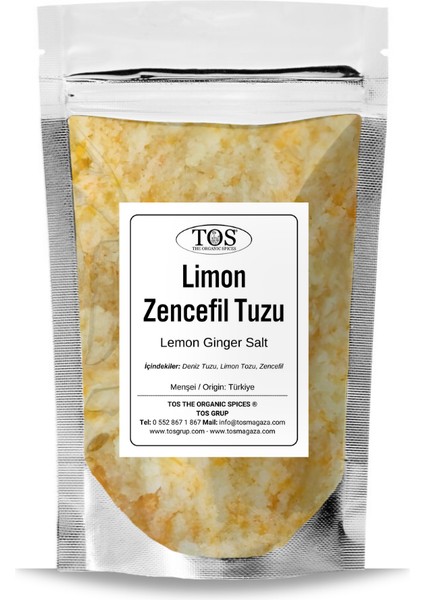 TOS The Organic Spices Limon Zencefil Tuzu 5 kg