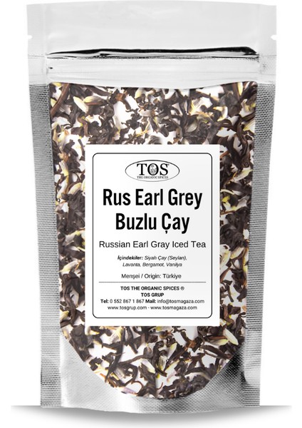 Rus Earl Grey Buzlu Çay 250 gr