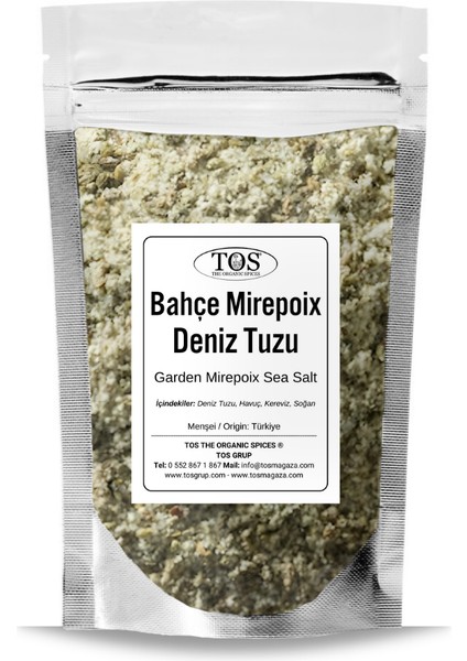 TOS The Organic Spices Bahçe Mirepoix Deniz Tuzu 5 kg