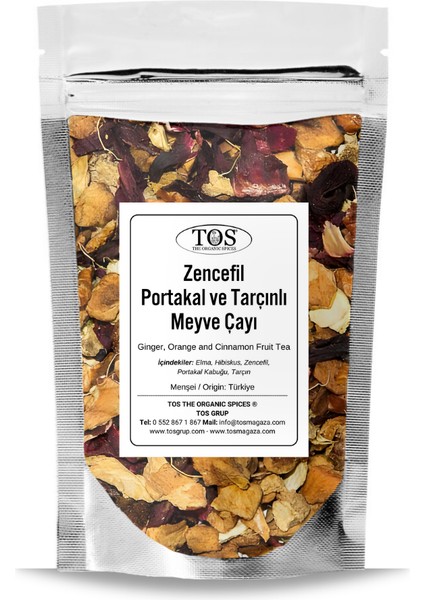 Zencefil Portakal ve Tarçınlı Meyve Çayı 40 gr
