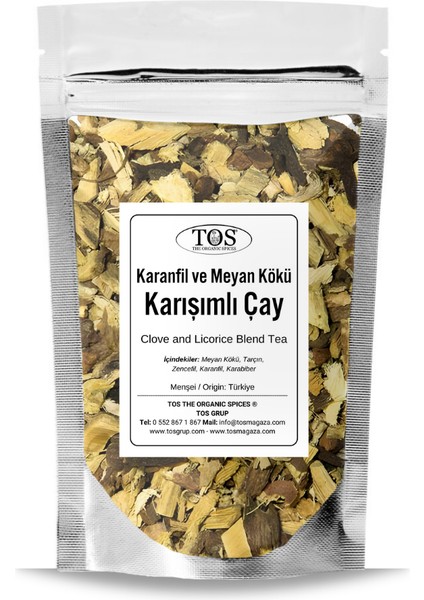 Karanfil ve Meyan Kökü Karışımlı Çay 100 gr (1. Kalite) Clove And Licorice Root Tea Blend