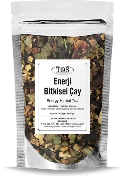 TOS The Organic Spices Enerji Bitkisel Çay 100 gr