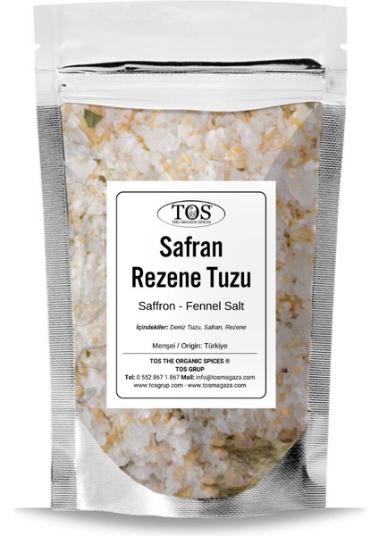 TOS The Organic Spices Safran Rezene Tuzu 1 kg