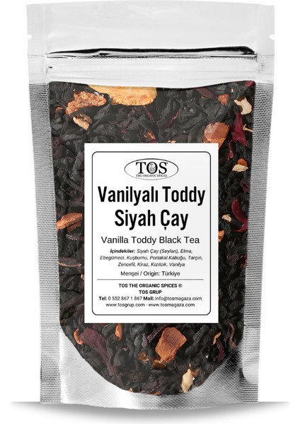Vanilyalı Toddy Siyah Çay 250 gr (1. Kalite) Vanilla Toddy Black Tea
