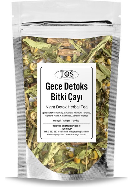 Gece Detoks Bitki Çayı 100 gr (1. Kalite) Night Detox Herbal Tea