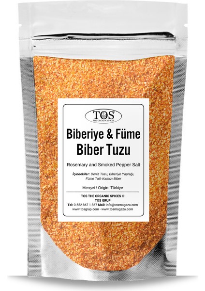 TOS The Organic Spices Biberiye ve Füme Biber Tuzu 1 kg