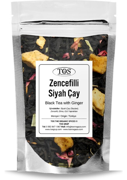 Zencefilli Siyah Çay 100 gr