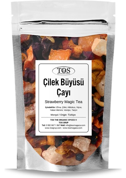 TOS The Organic Spices Çilek Büyüsü Çayı 100 gr