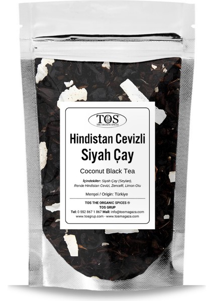 Hindistan Cevizli Siyah Çay 250 gr