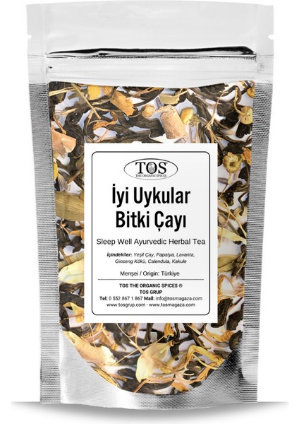 Iyi Uykular Ayurvedik Bitki Çayı 100 gr (1. Kalite) Good Night Ayurvedic Herbal Tea