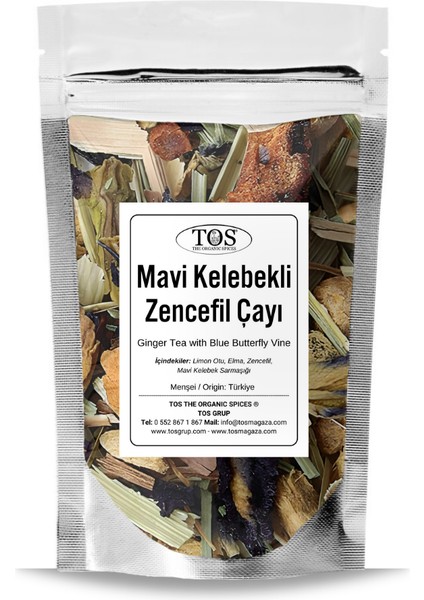 Mavi Kelebek Sarmaşıklı Zencefil Çayı 100 gr
