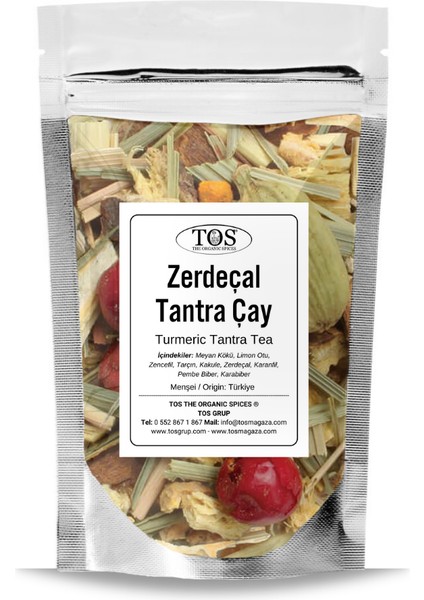 Zerdeçal Tantra Baharatlı Çay 100 gr (1. Kalite) Turmeric Tantra Spiced Tea