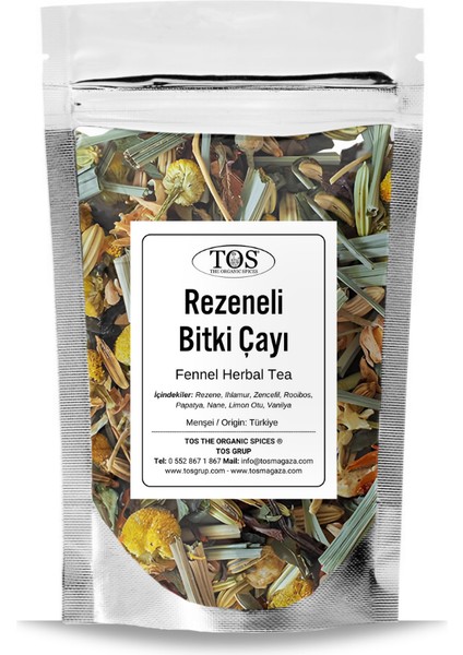 TOS The Organic Spices Rezeneli Bitki Çayı 100 gr